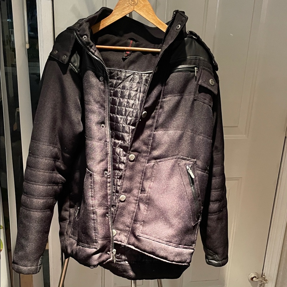 Men's Black Quilted Jacket
